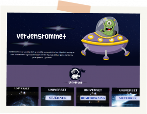 Ta meg til siden med bøker om verdensrommet!